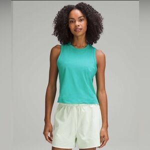 NEW Lululemon Classic-Fit Cotton-Blend
Tank Top Kelly Green Size S